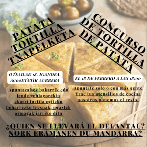 PATATA TORTILA TXAPELKETAREN II EDIZIOA