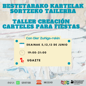 SORMEN TAILERRA BESTETAKO KARTELAK EGITEKO