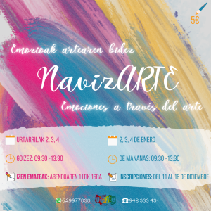NavizARTE: zure EMOZIOAK (Gabonetakoak) ARTEaren bitartez.
