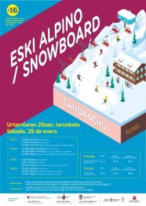 IRTEERA CANDANCHURA: ESKI ALPINO EDO SNOWBOARD