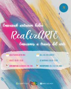 RealizARTE UDALEKUA: zuen EMOZIOAK  ARTEaren bitartez.