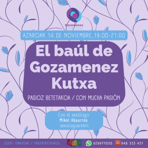 GOZAMENEZ SEXUALITATEARI BURUZKO PROGRAMA