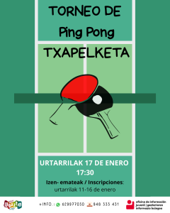 PING-PONG TXAPELKETA